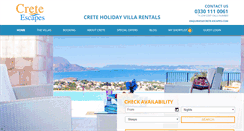 Desktop Screenshot of crete-escapes.com