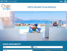 Tablet Screenshot of crete-escapes.com